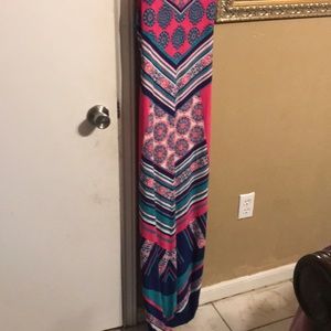 Multi colored maxi dress
